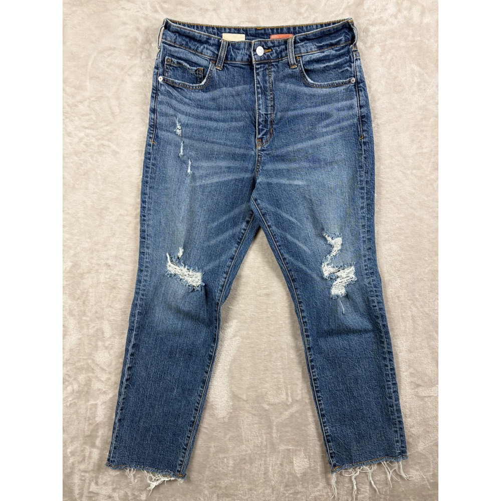 Pilcro Anthropologie Jeans Women 30 The Vintage Straight High Rise Distressed